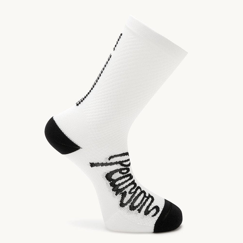 Through And Off - Cycling Socks White