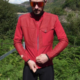 Because It's There - Red Adventure Long Sleeve Cycling Jacket