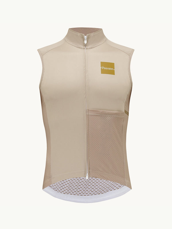 Over the Top - Unisex Packable Windproof Gilet Sand